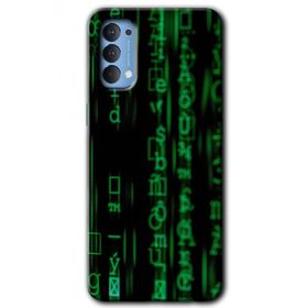 Oppo Reno 4 Matrix Baskılı Uyumlu Silikon Kılıf
