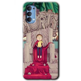 Oppo Reno 4 Morty Baskılı Uyumlu Silikon Kılıf