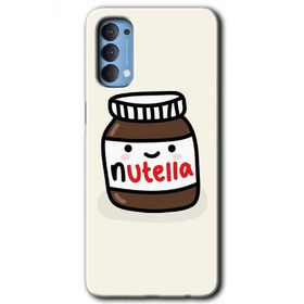 Oppo Reno 4 Nutella Aşkım Baskılı Uyumlu Silikon Kılıf