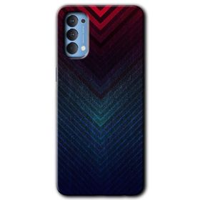 Oppo Reno 4 Outlines Paint Baskılı Uyumlu Silikon Kılıf