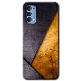 Oppo Reno 4 Outlines Paint Baskılı Uyumlu Silikon Kılıf