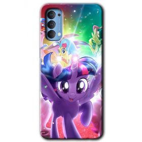 Oppo Reno 4 Pony Baskılı Uyumlu Silikon Kılıf