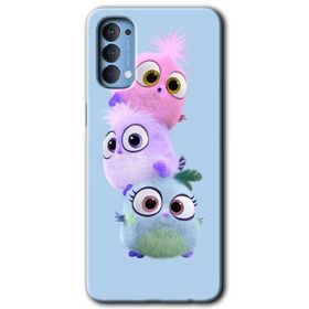 Oppo Reno 4 Puffy Baskılı Uyumlu Silikon Kılıf