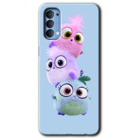 Oppo Reno 4 Puffy Baskılı Uyumlu Silikon Kılıf