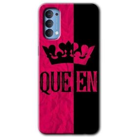 Oppo Reno 4 Queen Baskılı Uyumlu Silikon Kılıf