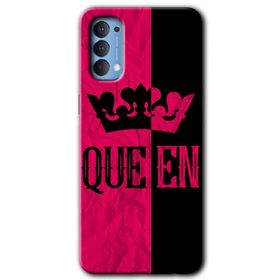 Oppo Reno 4 Queen Baskılı Uyumlu Silikon Kılıf