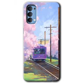 Oppo Reno 4 Rails Paint Baskılı Uyumlu Silikon Kılıf