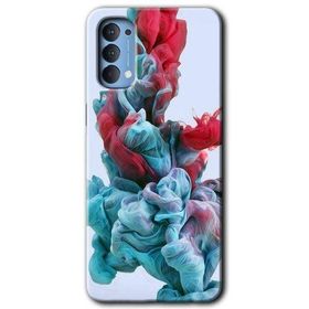 Oppo Reno 4 Renkli Karışım Baskılı Uyumlu Silikon Kılıf