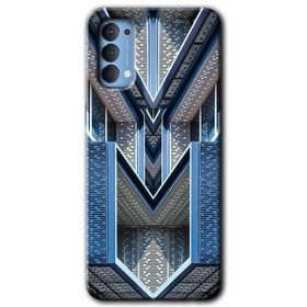 Oppo Reno 4 Retro Building Baskılı Uyumlu Silikon Kılıf