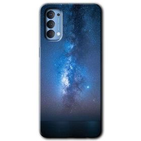 Oppo Reno 4 Samanyolu Baskılı Uyumlu Silikon Kılıf