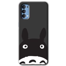 Oppo Reno 4 Şaşkın Eşek Baskılı Uyumlu Silikon Kılıf