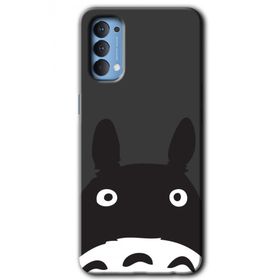 Oppo Reno 4 Şaşkın Eşek Baskılı Uyumlu Silikon Kılıf