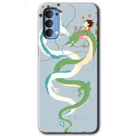 Oppo Reno 4 Snake Friendship Baskılı Uyumlu Silikon Kılıf