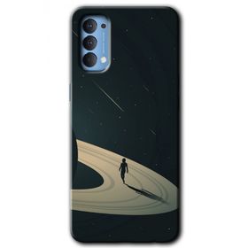 Oppo Reno 4 Space Planet Baskılı Uyumlu Silikon Kılıf