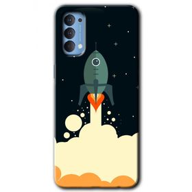 Oppo Reno 4 Space Smoke Baskılı Uyumlu Silikon Kılıf