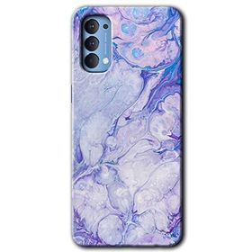 Oppo Reno 4 Spots Lilac Baskılı Uyumlu Silikon Kılıf