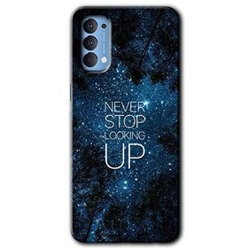 Oppo Reno 4 Stars Wallpaper Baskılı Uyumlu Silikon Kılıf