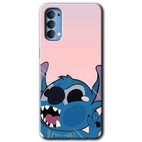 Oppo Reno 4 Stitch Baskılı Uyumlu Silikon Kılıf