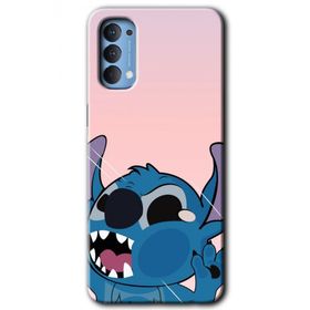Oppo Reno 4 Stitch Baskılı Uyumlu Silikon Kılıf