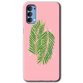 Oppo Reno 4 Summer Vibes Baskılı Uyumlu Silikon Kılıf