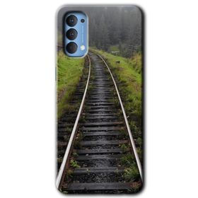 Oppo Reno 4 Tren Yolu Baskılı Uyumlu Silikon Kılıf