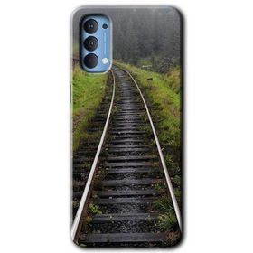 Oppo Reno 4 Tren Yolu Baskılı Uyumlu Silikon Kılıf