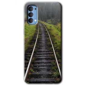 Oppo Reno 4 Tren Yolu Baskılı Uyumlu Silikon Kılıf