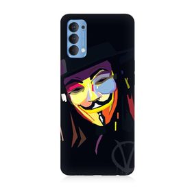 Oppo Reno 4 Uyumlu Vendetta Baskılı Silikon Kılıf