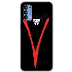 Oppo Reno 4 V for Baskılı Uyumlu Silikon Kılıf