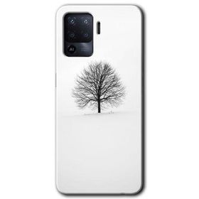 Oppo Reno 5 Lite Alone Tree Baskılı Uyumlu Silikon Kılıf