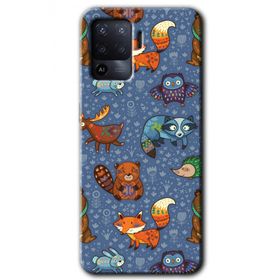 Oppo Reno 5 Lite Animals Funny Baskılı Uyumlu Silikon Kılıf