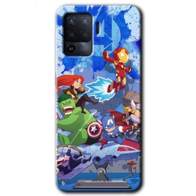 Oppo Reno 5 Lite Avengers Cartoon Baskılı Uyumlu Silikon Kılıf