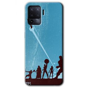 Oppo Reno 5 Lite Avengers Team Baskılı Uyumlu Silikon Kılıf