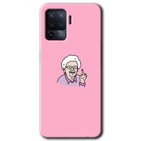 Oppo Reno 5 Lite Bad Grandmother Baskılı Uyumlu Silikon Kılıf