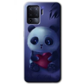 Oppo Reno 5 Lite Bebek Panda Baskılı Uyumlu Silikon Kılıf