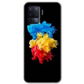 Oppo Reno 5 Lite Black 1 Baskılı Uyumlu Silikon Kılıf