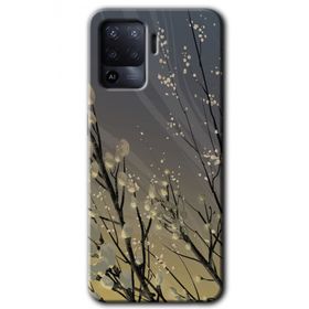 Oppo Reno 5 Lite Branches Flowers Baskılı Uyumlu Silikon Kılıf