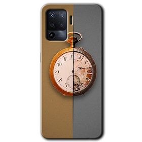 Oppo Reno 5 Lite Clocks Artwork Baskılı Uyumlu Silikon Kılıf