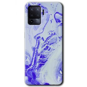 Oppo Reno 5 Lite Cranny Liquid Wall Baskılı Uyumlu Silikon Kılıf