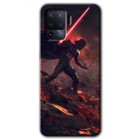 Oppo Reno 5 Lite Darh Vader Wars Baskılı Uyumlu Silikon Kılıf