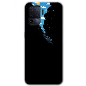 Oppo Reno 5 Lite Derinlere Yolculuk Baskılı Uyumlu Silikon Kılıf