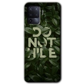 Oppo Reno 5 Lite Do Not Hide Baskılı Uyumlu Silikon Kılıf