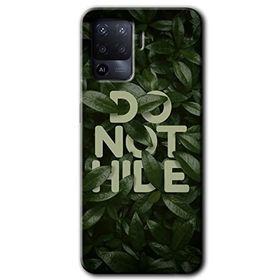 Oppo Reno 5 Lite Do Not Hide Baskılı Uyumlu Silikon Kılıf