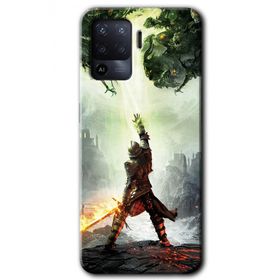 Oppo Reno 5 Lite Dragon Hunter Baskılı Uyumlu Silikon Kılıf