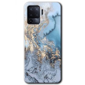 Oppo Reno 5 Lite Eski Mermer Baskılı Uyumlu Silikon Kılıf