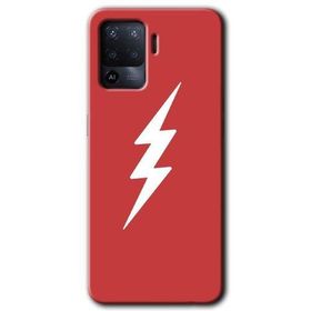 Oppo Reno 5 Lite Flash Logo Baskılı Uyumlu Silikon Kılıf