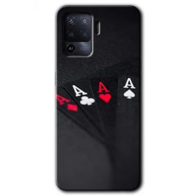 Oppo Reno 5 Lite Full As Baskılı Uyumlu Silikon Kılıf