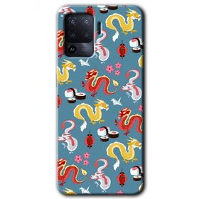 Oppo Reno 5 Lite Funky Dragon Baskılı Uyumlu Silikon Kılıf
