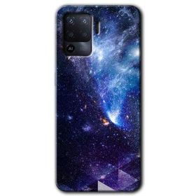 Oppo Reno 5 Lite Galaksi Baskılı Uyumlu Silikon Kılıf