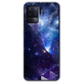 Oppo Reno 5 Lite Galaksi Baskılı Uyumlu Silikon Kılıf